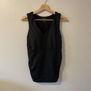 Athleta Bra Cup Empire V Neck Tank Built In Sz 36D